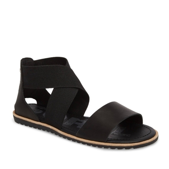 Sorel, Ella Sandal, Black, Size 6‎ - Picture 1 of 8